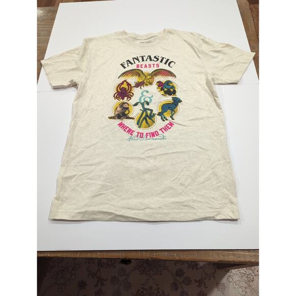 Fantastic Beasts & Where to Find Them New Heathered Short Sleeve Tee medium - Picture 1 of 5